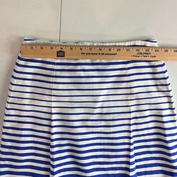 Banana Republic Women's Blue White Stripe Skirt Size 2 - Picture 7 of 10